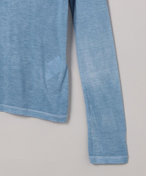 sサイズ　baserange ロングスリーブTシャツ　くすみブルー Baserange(ベースレンジ)/LONG SLEEVE TEE(ロングスリーブ T