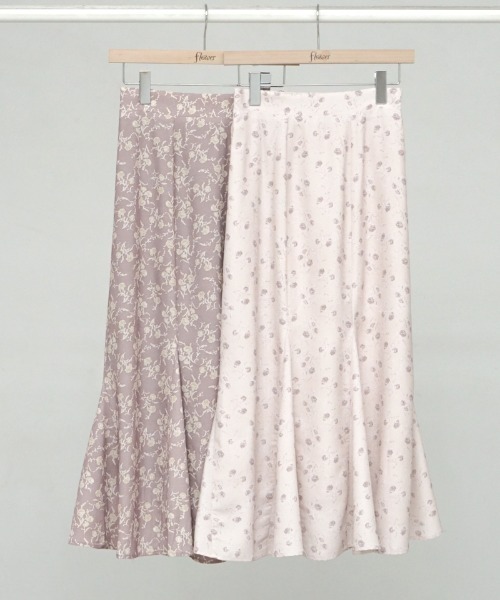 flower（フラワー）の「ラブドフラワースカート（スカート・レディース・アイボリー/ブラウン・FREE）」の5枚目の写真