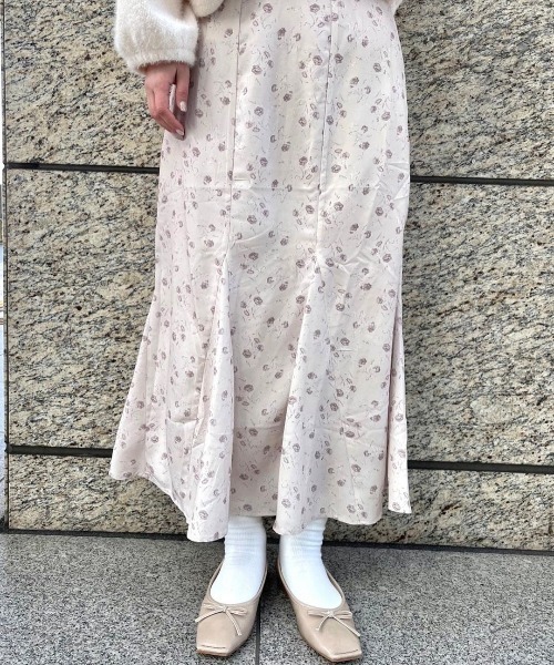 flower（フラワー）の「ラブドフラワースカート（スカート・レディース・アイボリー/ブラウン・FREE）」の20枚目の写真