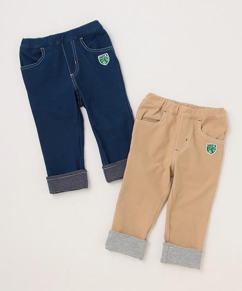 kladskap(クレードスコープ)の「裾折り返しロング丈ストレートパンツ(その他パンツ・キッズ・ベージュ/ネイビー・120cm/130cm/110cm/90cm/80cm/100cm)」の12枚目の写真