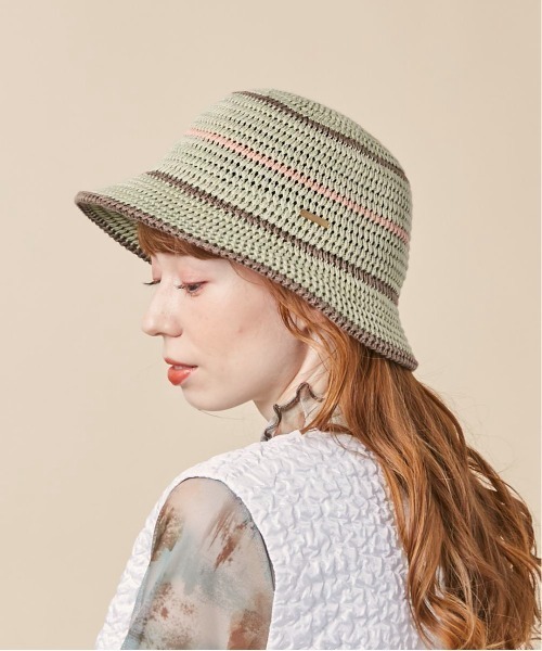 kaorinomori（カオリノモリ）の「kaorinomori ディーハット（ハット・レディース・ピンク/グリーン・M/57.5cm）」の20枚目の写真