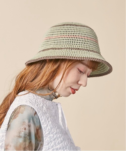 kaorinomori（カオリノモリ）の「kaorinomori ディーハット（ハット・レディース・ピンク/グリーン・M/57.5cm）」の18枚目の写真