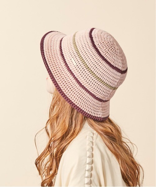 kaorinomori（カオリノモリ）の「kaorinomori ディーハット（ハット・レディース・ピンク/グリーン・M/57.5cm）」の13枚目の写真