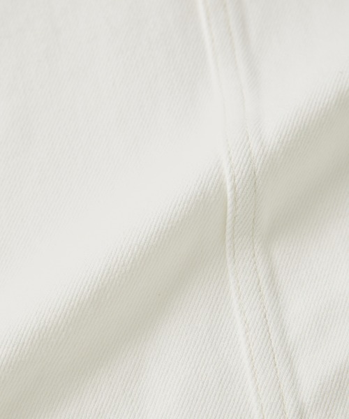 ADAM ET ROPE'（アダムエロペ）の「【サステナブル・WEB限定】ウエストダーツデニムワンピース（ワンピース・レディース・ホワイト/ブルー・FREE）」の10枚目の写真