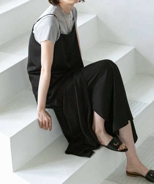 メルティサテンキャミワンピース