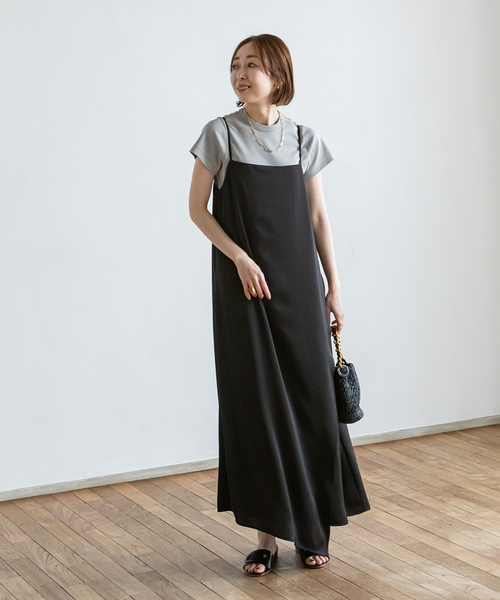 メルティサテンキャミワンピース