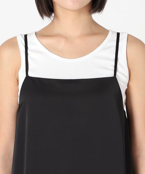 メルティサテンキャミワンピース