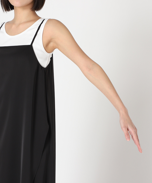 メルティサテンキャミワンピース