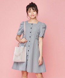 JENNI love | ギンガムチェックレースアップワンピ(ワンピース)