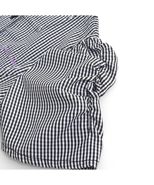 JENNI love（ジェニィラブ）の「ギンガムチェックレースアップワンピ（ワンピース・キッズ・ブラック/サックスブルー/レッド・140cm/160cm/130cm/150cm）」の15枚目の写真