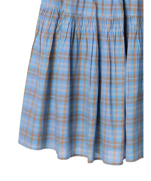 CRAFT STANDARD BOUTIQUE（クラフトスタンダードブティック）の「インドコットン　ティアードスカート（スカート・レディース・グリーン/イエロー/オフホワイト/ブラック/ブルー系その他4・M/L）」の9枚目の写真