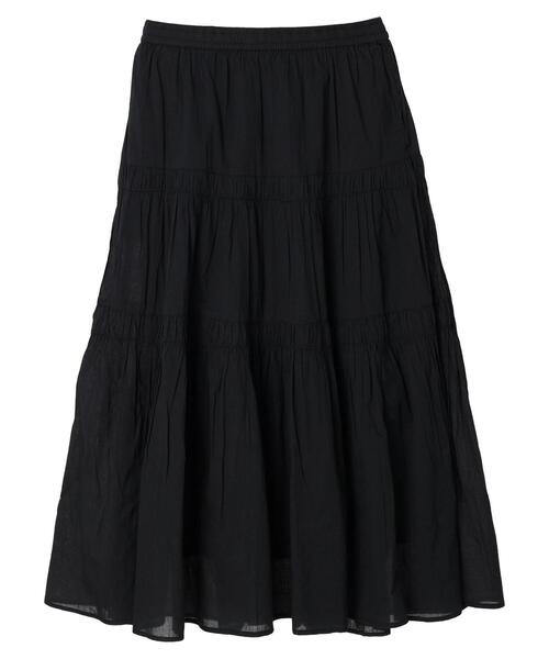 CRAFT STANDARD BOUTIQUE（クラフトスタンダードブティック）の「インドコットン　ティアードスカート（スカート・レディース・グリーン/イエロー/オフホワイト/ブラック/ブルー系その他4・M/L）」の21枚目の写真