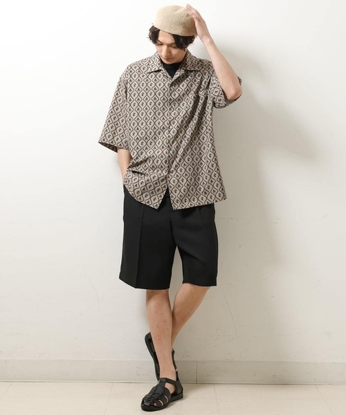 a.v.v（アーヴェヴェ）の「リネンサーモハンチング（ハンチング/ベレー帽・メンズ・ブラック/ベージュ・46）」の3枚目の写真