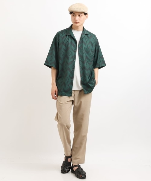 a.v.v（アーヴェヴェ）の「リネンサーモハンチング（ハンチング/ベレー帽・メンズ・ブラック/ベージュ・46）」の6枚目の写真