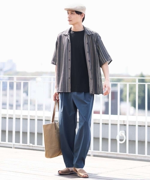 a.v.v（アーヴェヴェ）の「リネンサーモハンチング（ハンチング/ベレー帽・メンズ・ブラック/ベージュ・46）」の4枚目の写真