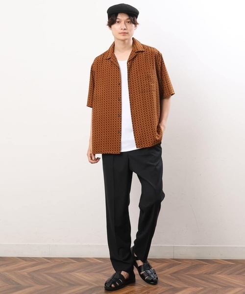 a.v.v（アーヴェヴェ）の「リネンサーモハンチング（ハンチング/ベレー帽・メンズ・ブラック/ベージュ・46）」の9枚目の写真