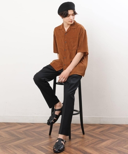 a.v.v（アーヴェヴェ）の「リネンサーモハンチング（ハンチング/ベレー帽・メンズ・ブラック/ベージュ・46）」の10枚目の写真