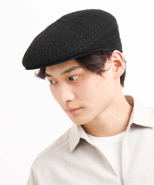 a.v.v（アーヴェヴェ）の「リネンサーモハンチング（ハンチング/ベレー帽・メンズ・ブラック/ベージュ・46）」の12枚目の写真