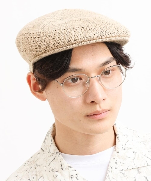 a.v.v（アーヴェヴェ）の「リネンサーモハンチング（ハンチング/ベレー帽・メンズ・ブラック/ベージュ・46）」の13枚目の写真