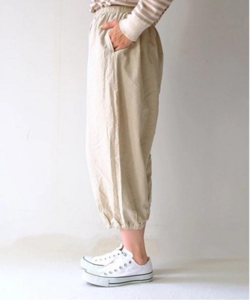 vent blanc(ヴァンブラン)の「vent blanc ヴァンブラン コットンリネン ボリュームパンツ(その他パンツ・レディース・ブラック/オフホワイト・FREE)」の4枚目の写真