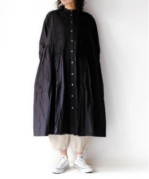 vent blanc(ヴァンブラン)の「vent blanc ヴァンブラン コットンリネン ボリュームパンツ(その他パンツ・レディース・ブラック/オフホワイト・FREE)」の3枚目の写真