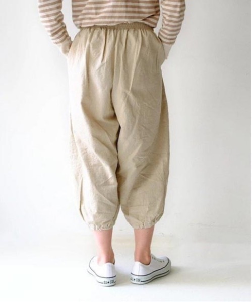 vent blanc(ヴァンブラン)の「vent blanc ヴァンブラン コットンリネン ボリュームパンツ(その他パンツ・レディース・ブラック/オフホワイト・FREE)」の5枚目の写真