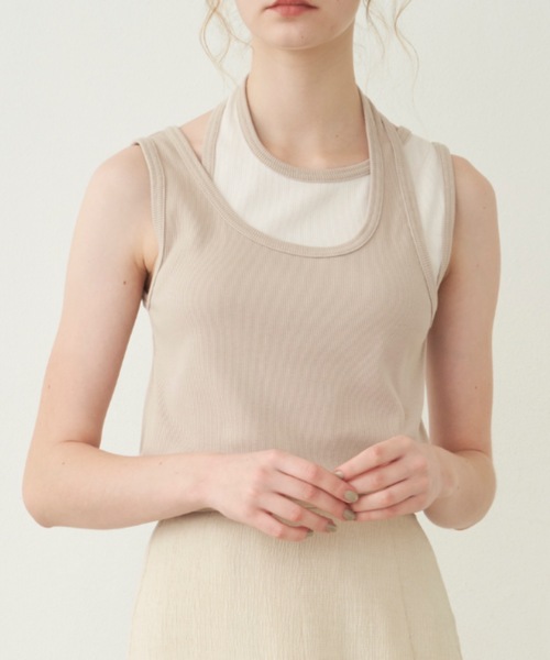 トップス BICOLOR TANK TOP UNOF 3841MDT76_257120_06_01_600x600