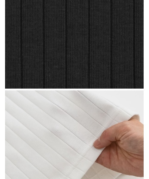 Re:EDIT（リエディ）の「[神山まりあさん着用]クルーネックリブタンクトップ（タンクトップ・レディース・ブラック/ベージュ/オフホワイト/モカ・LARGE/MEDIUM）」の22枚目の写真