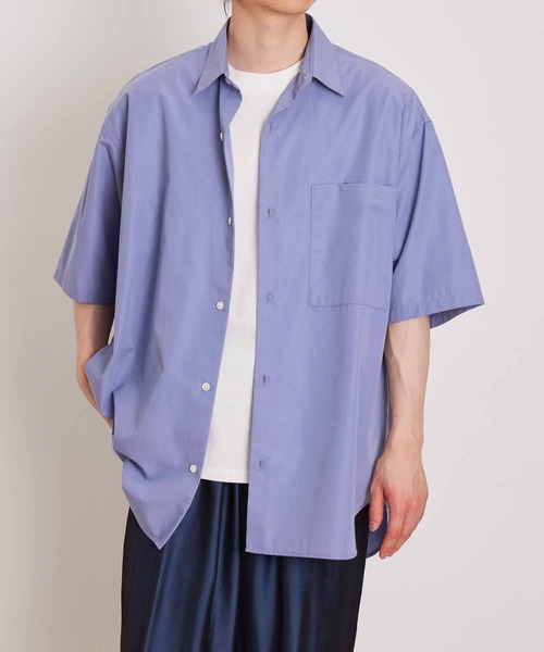 ADAM ET ROPE'(アダムエロペ)の「サスティナブル ブロード ビッグシルエット レギュラーカラー ショートスリーブ シャツ / サスティナブル(シャツ/ブラウス・メンズ・ダークラベンダー/ベージュ系その他2/ピンク系その他2・L/M)」の22枚目の写真