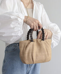 fredy emue | ブレードハンドルギャザーミニバッグ(トートバッグ)