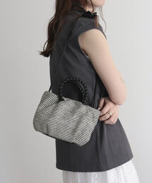 fredy emue | ブレードハンドルギャザーミニバッグ(トートバッグ)