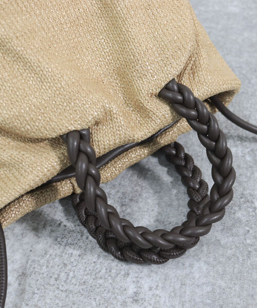 fredy emue（フレディエミュ）の「ブレードハンドルギャザーミニバッグ（トートバッグ・レディース・ベージュ/ブラック系その他・FREE）」の14枚目の写真