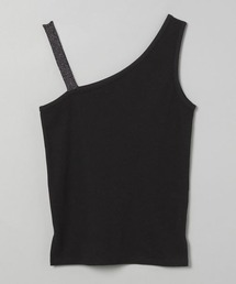 JEANASIS | アシメラメストラップリブタンク/198067(タンクトップ)