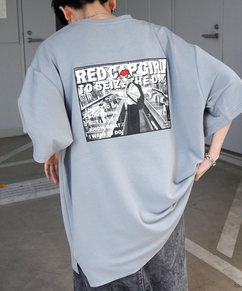 日本未入荷 CHUU★コルセットプリントバックレースアップTシャツ セール】【70】【Red Cap Girl／レッドキャップガール】ワン