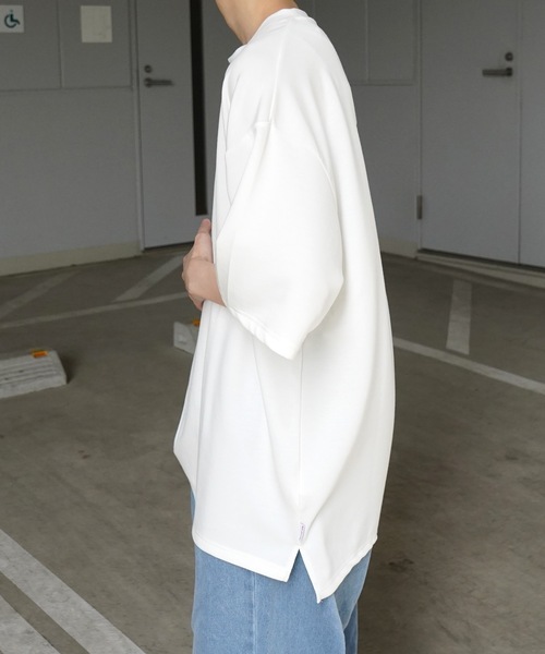 Red Cap Girl（レッドキャプガール）の「【RED CAP GIRL】 バックイラスト / バック転写 ワンポイント刺繍 ドレープとろみ ポンチ ビッグシルエットプリントTシャツ（Tシャツ/カットソー・メンズ・ホワイト系その他/サックスブルー系/ブラック/サックスブルー/ベージュ/ベージュ系その他/ホワイト/ブラック系その他/ライトグレー/ライトグレー系/ライトグレー系2/ライトグレー系3/ホワイト系その他2/ホワイト系その他3/ブラック系その他2/ブラック系その他3/ブルー系2/ブルー系3・M/L/XL）」の22枚目の写真