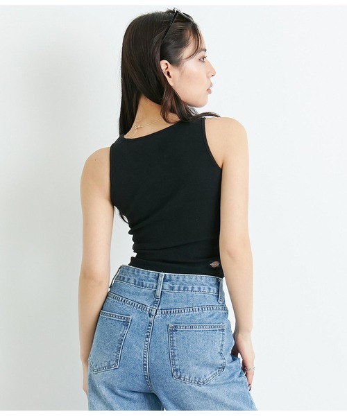 Dickies(ディッキーズ)の「別注Dickiesロゴタンクトップ(タンクトップ・レディース・ダークグレー/グリーン/ホワイト/ブラック・FREE)」の8枚目の写真