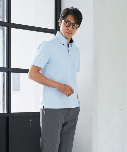 PG 水色 ポロシャツ メンズ Gap公式オンラインストア | ピケポロシャツ