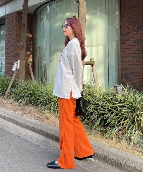 Eglly（エグリー）の「Village ロンT（Tシャツ/カットソー・レディース・グレー/ホワイト/イエロー・FREE）」の14枚目の写真