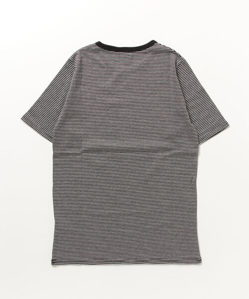 A.U.G. relaxing(オーグリラクシング)の「A.U.G. relaxing キルト 40/2 天竺 ボーダー Tee (MADE IN JAPAN)(Tシャツ/カットソー・レディース・ライトブルー/ブラック×ホワイト/チャコールグレー×ブラック/パープル・FREE)」の22枚目の写真