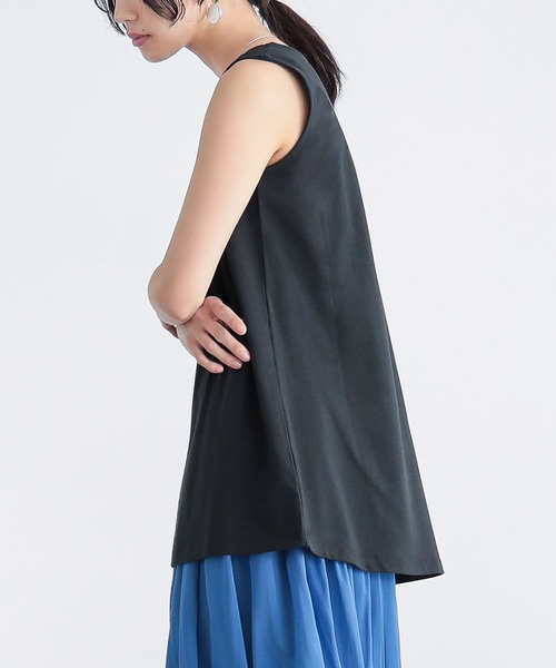 n'OrLABEL（ノアールレーベル）の「透かし編みニット×タンク2点セット（ニット/セーター・レディース・ベージュ/チャコール/グリーン・1/2）」の12枚目の写真