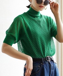 zootie | 透かし編み パフスリーブサマーニット(ニット/セーター)