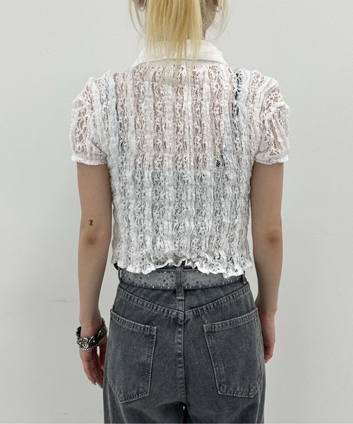 sedacle(セダクル)の「【SDG】race tops(シャツ/ブラウス・レディース・オフホワイト・FREE)」の6枚目の写真