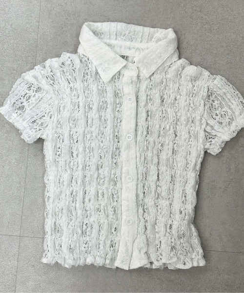 sedacle(セダクル)の「【SDG】race tops(シャツ/ブラウス・レディース・オフホワイト・FREE)」の3枚目の写真