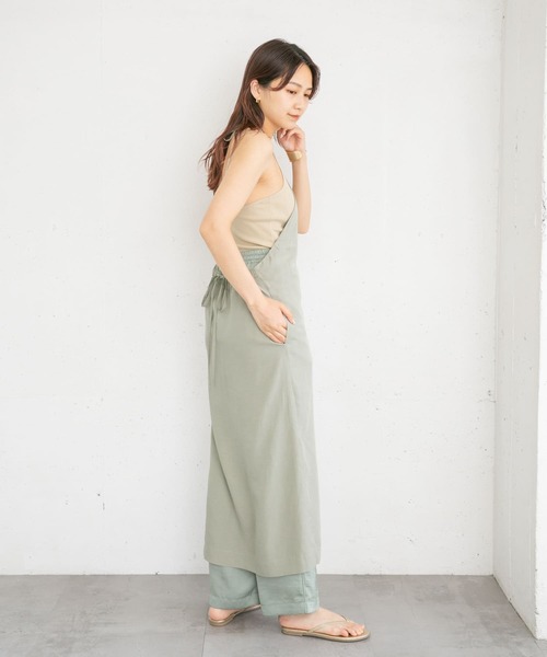 KBF(ケイビーエフ)の「エプロンワンピース(ワンピース・レディース・ブラック/カーキ・ONE)」の19枚目の写真