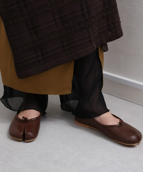 sakishimatokyo(サキシマトーキョー)の「足袋パンプス/足袋バレエシューズ(バレエシューズ・レディース・ベージュ/ブラウン/ブラック/オフホワイト・SMALL/MEDIUM/LARGE)」の17枚目の写真