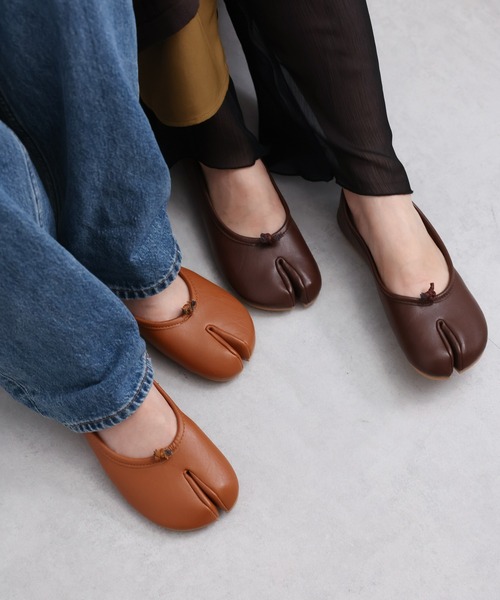sakishimatokyo(サキシマトーキョー)の「足袋パンプス/足袋バレエシューズ(バレエシューズ・レディース・ベージュ/ブラウン/ブラック/オフホワイト・SMALL/MEDIUM/LARGE)」の21枚目の写真