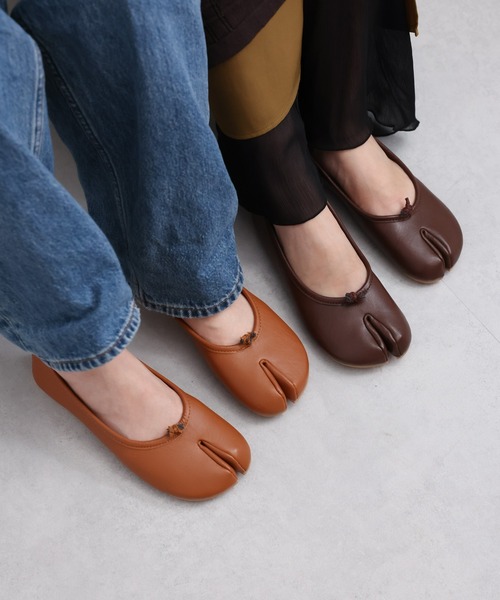 sakishimatokyo(サキシマトーキョー)の「足袋パンプス/足袋バレエシューズ(バレエシューズ・レディース・ベージュ/ブラウン/ブラック/オフホワイト・SMALL/MEDIUM/LARGE)」の15枚目の写真