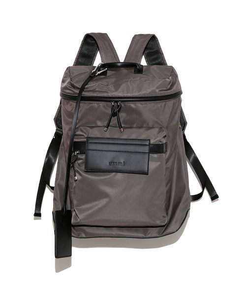 emmi（エミ）の「【emmi atelier】eco 撥水ベーシックバックパック（バックパック/リュック・レディース・ブラック/チャコールグレー・FREE）」の12枚目の写真