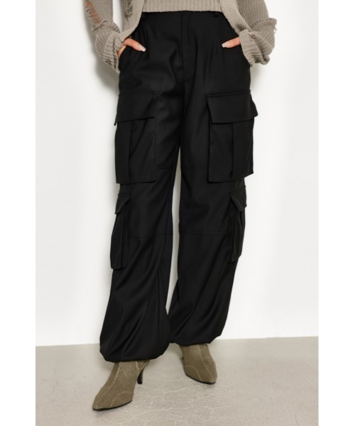 LAGUA GEM（ラグアジェム）の「SIDE POCKET DESIGN パンツ（カーゴパンツ・レディース・ベージュ/ブラウン/ブラック/杢グレー・X-SMALL/SMALL/MEDIUM）」の15枚目の写真