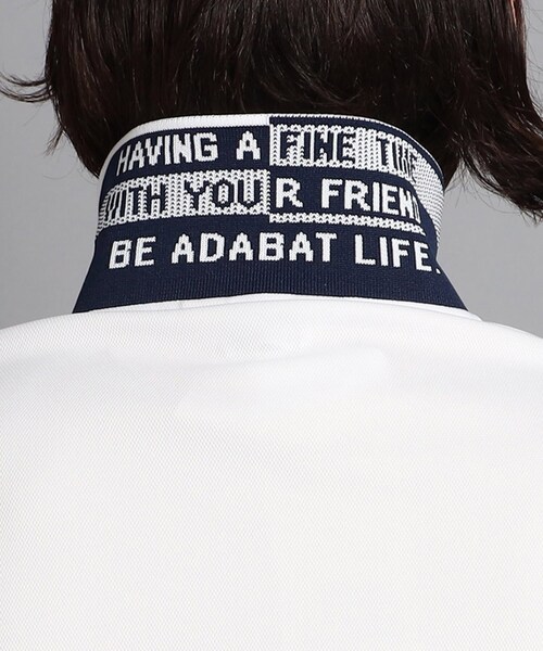 adabat（アダバット）の「◆【吸水速乾／UVカット】ポケットあり 衿裏デザイン 半袖ポロシャツ（ポロシャツ・メンズ・ライトブルー/ホワイト/ダークネイビー/ピンク系・52/50/48/46/54）」の15枚目の写真